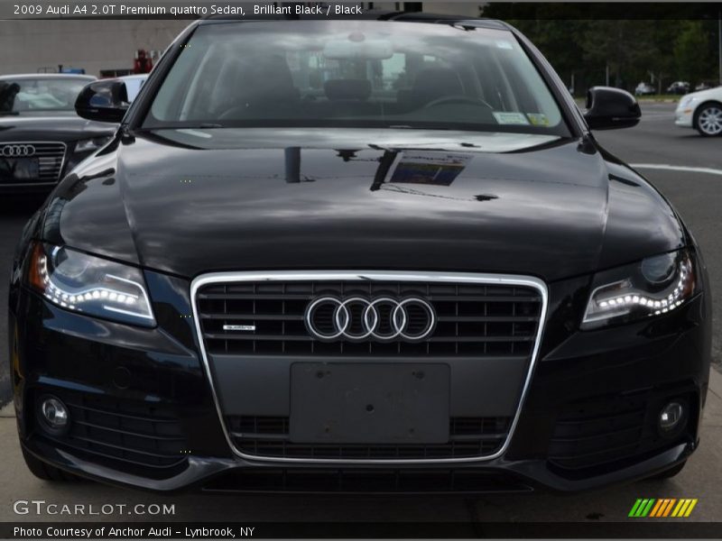 Brilliant Black / Black 2009 Audi A4 2.0T Premium quattro Sedan