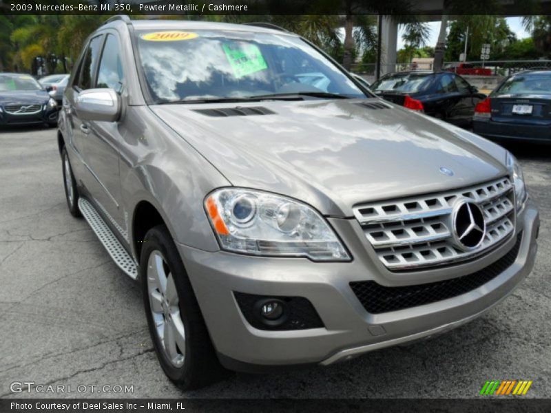 Pewter Metallic / Cashmere 2009 Mercedes-Benz ML 350