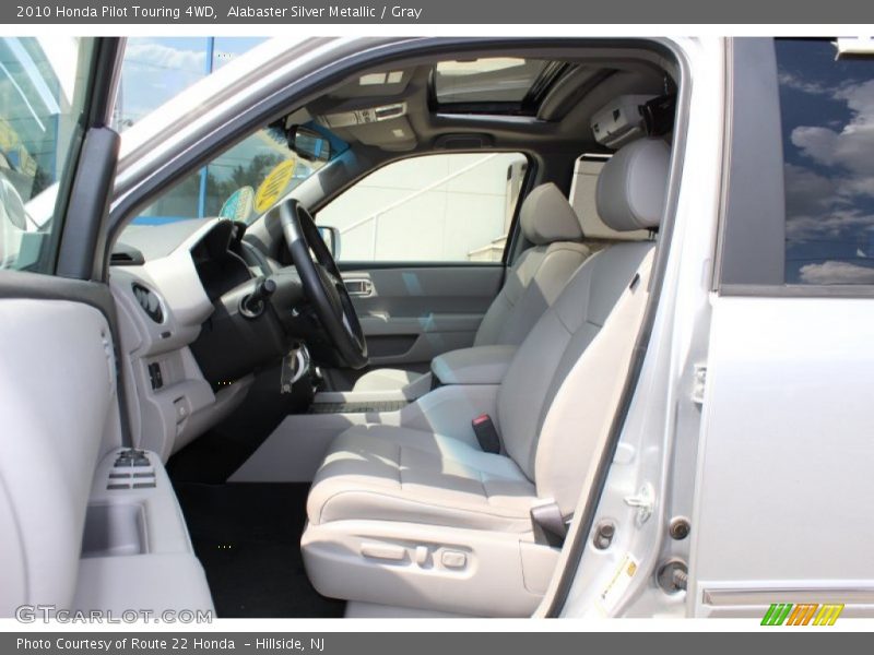 Alabaster Silver Metallic / Gray 2010 Honda Pilot Touring 4WD