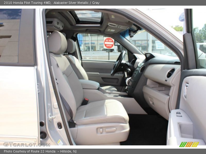 Alabaster Silver Metallic / Gray 2010 Honda Pilot Touring 4WD