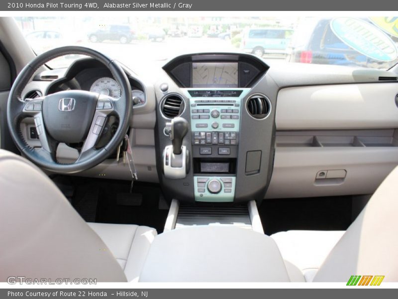 Alabaster Silver Metallic / Gray 2010 Honda Pilot Touring 4WD