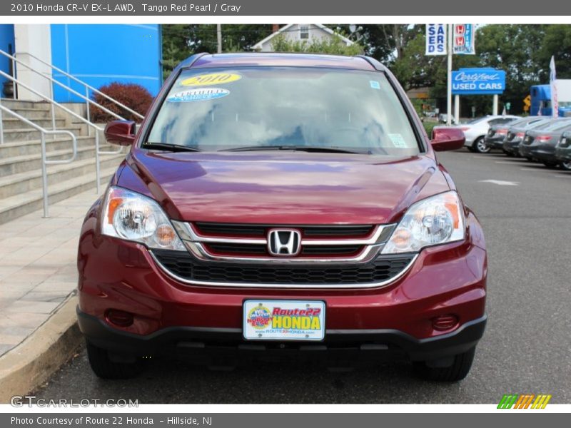 Tango Red Pearl / Gray 2010 Honda CR-V EX-L AWD