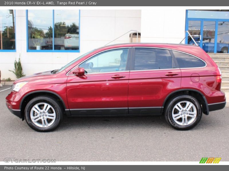 Tango Red Pearl / Gray 2010 Honda CR-V EX-L AWD