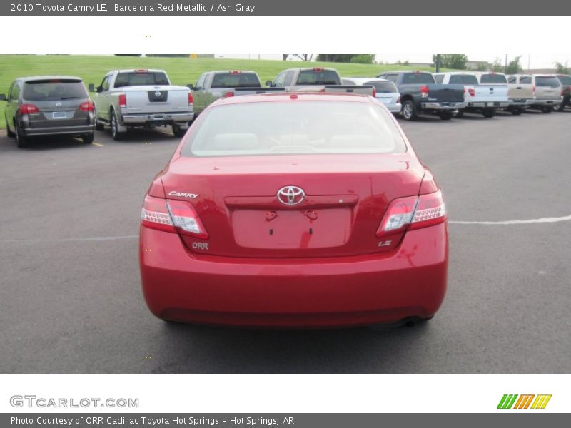 Barcelona Red Metallic / Ash Gray 2010 Toyota Camry LE