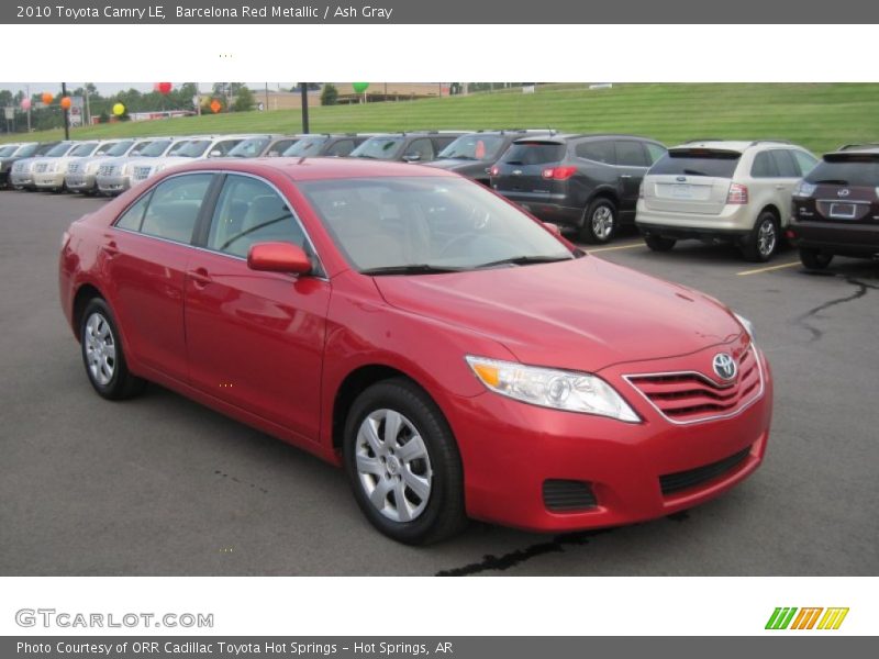 Barcelona Red Metallic / Ash Gray 2010 Toyota Camry LE