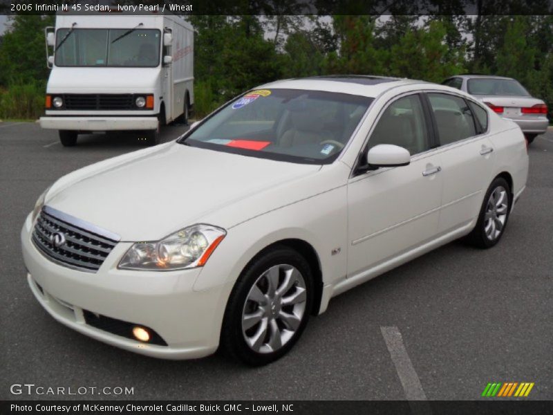 Ivory Pearl / Wheat 2006 Infiniti M 45 Sedan