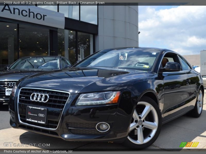 Brilliant Black / Cinnamon Brown 2009 Audi A5 3.2 quattro Coupe