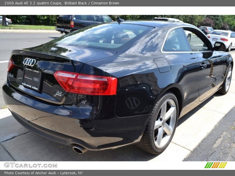 Brilliant Black / Cinnamon Brown 2009 Audi A5 3.2 quattro Coupe