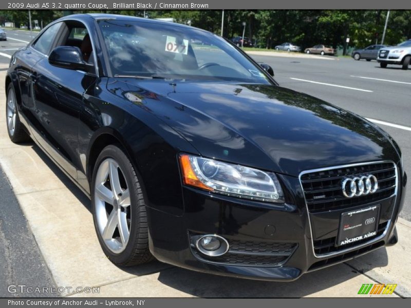 Brilliant Black / Cinnamon Brown 2009 Audi A5 3.2 quattro Coupe