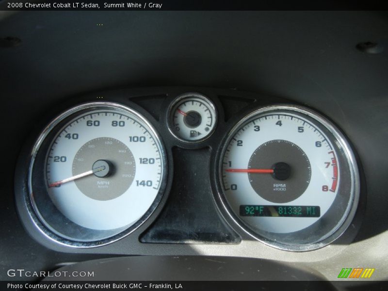 Summit White / Gray 2008 Chevrolet Cobalt LT Sedan
