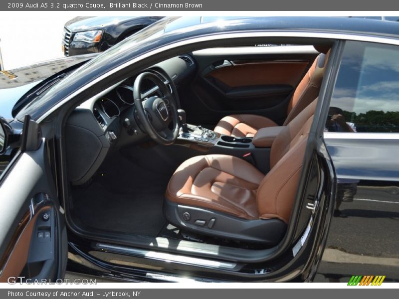 Brilliant Black / Cinnamon Brown 2009 Audi A5 3.2 quattro Coupe