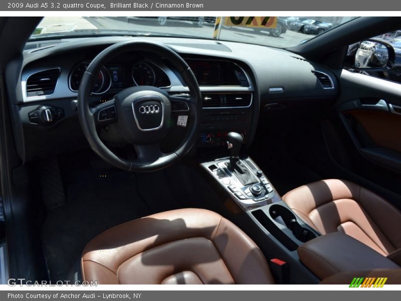 Brilliant Black / Cinnamon Brown 2009 Audi A5 3.2 quattro Coupe