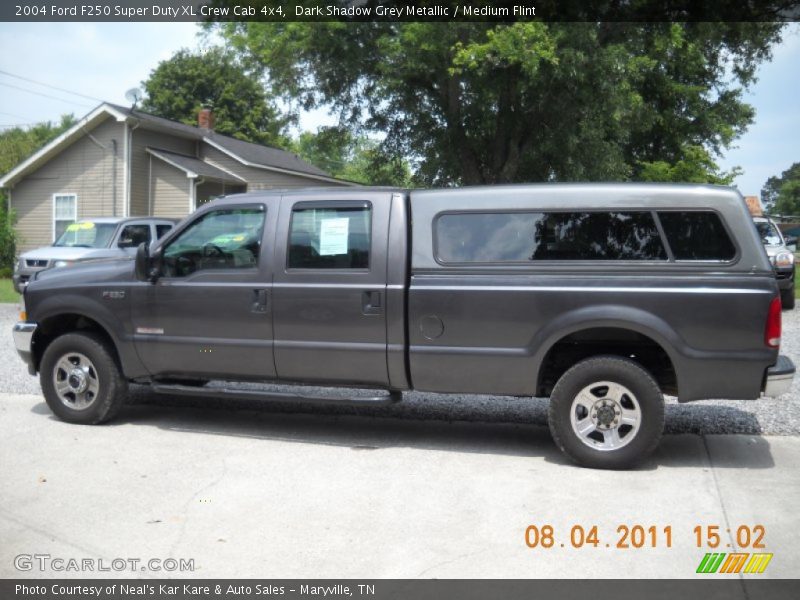 Dark Shadow Grey Metallic / Medium Flint 2004 Ford F250 Super Duty XL Crew Cab 4x4