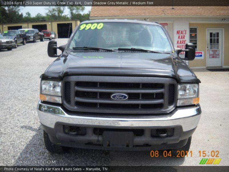 Dark Shadow Grey Metallic / Medium Flint 2004 Ford F250 Super Duty XL Crew Cab 4x4