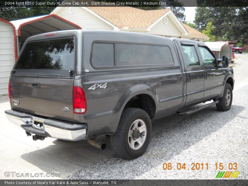 Dark Shadow Grey Metallic / Medium Flint 2004 Ford F250 Super Duty XL Crew Cab 4x4