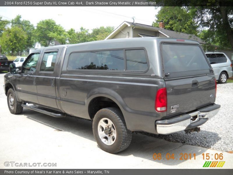 Dark Shadow Grey Metallic / Medium Flint 2004 Ford F250 Super Duty XL Crew Cab 4x4
