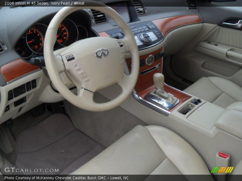 Ivory Pearl / Wheat 2006 Infiniti M 45 Sedan