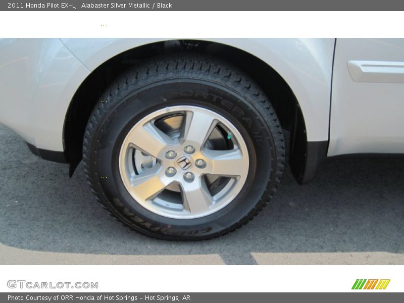 Alabaster Silver Metallic / Black 2011 Honda Pilot EX-L