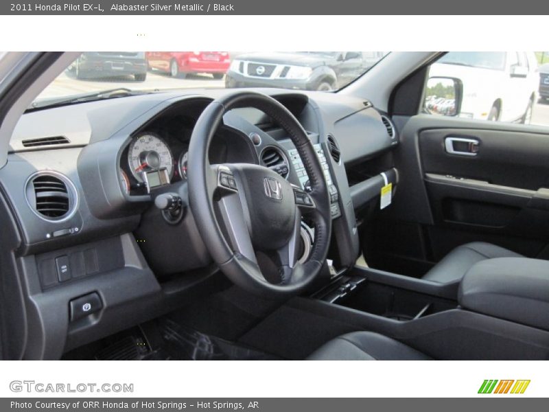 Alabaster Silver Metallic / Black 2011 Honda Pilot EX-L