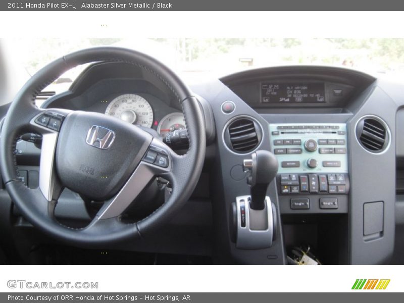 Alabaster Silver Metallic / Black 2011 Honda Pilot EX-L