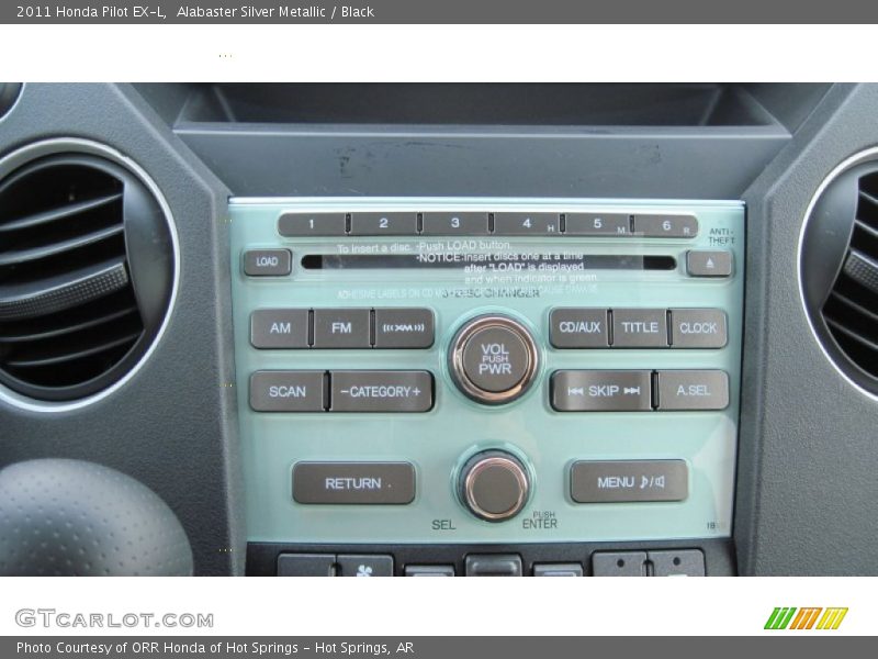 Alabaster Silver Metallic / Black 2011 Honda Pilot EX-L
