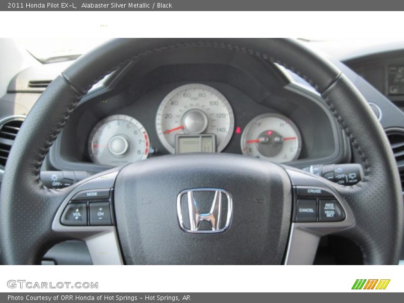 Alabaster Silver Metallic / Black 2011 Honda Pilot EX-L