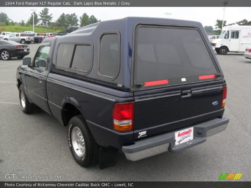 Dark Lapis Blue Metallic / Grey 1994 Ford Ranger XLT Regular Cab