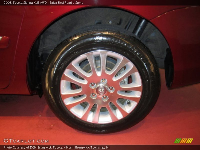 Salsa Red Pearl / Stone 2008 Toyota Sienna XLE AWD