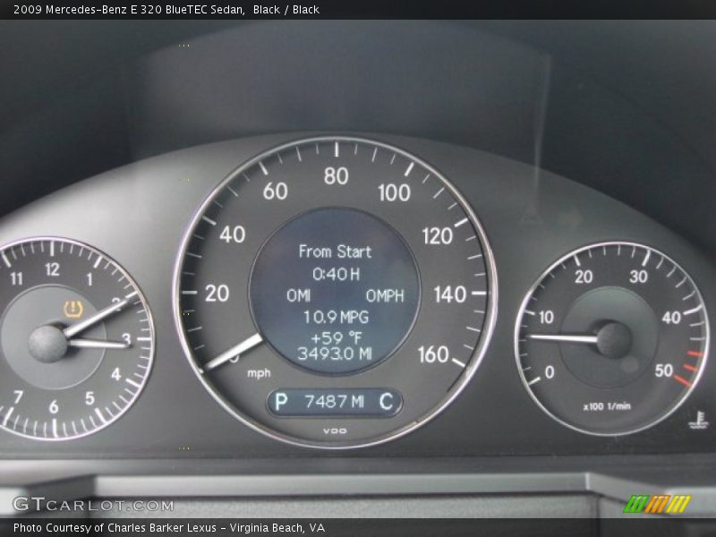  2009 E 320 BlueTEC Sedan 320 BlueTEC Sedan Gauges