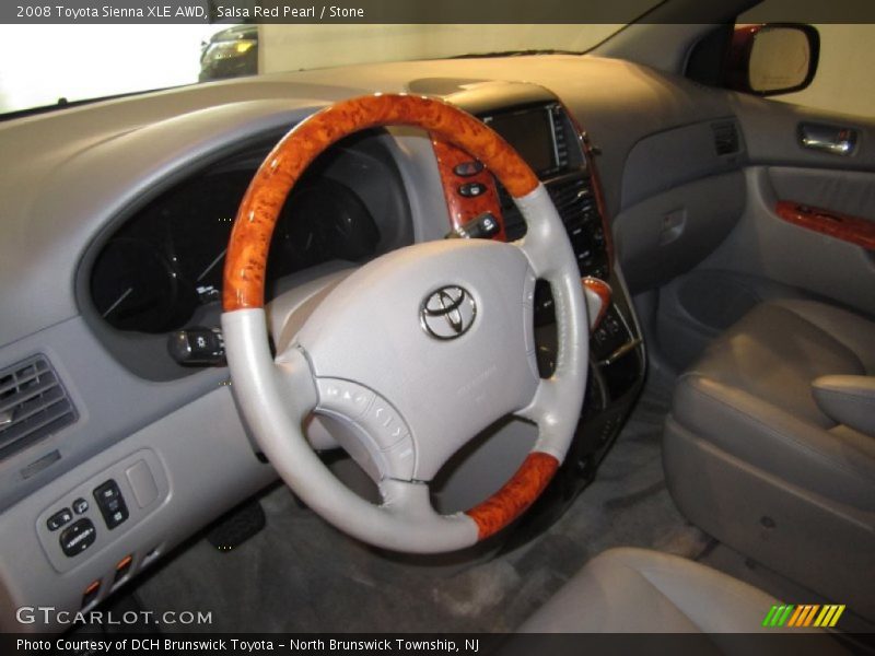 Salsa Red Pearl / Stone 2008 Toyota Sienna XLE AWD
