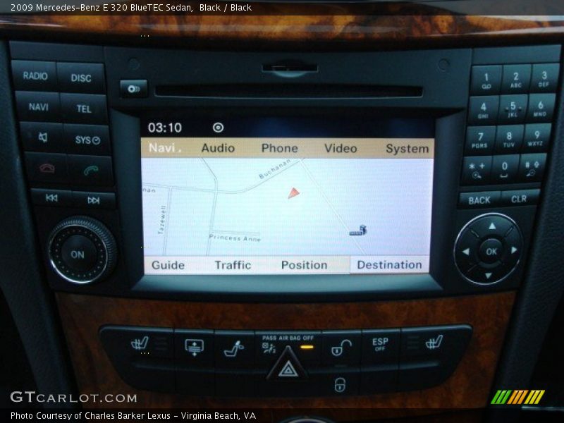 Navigation of 2009 E 320 BlueTEC Sedan