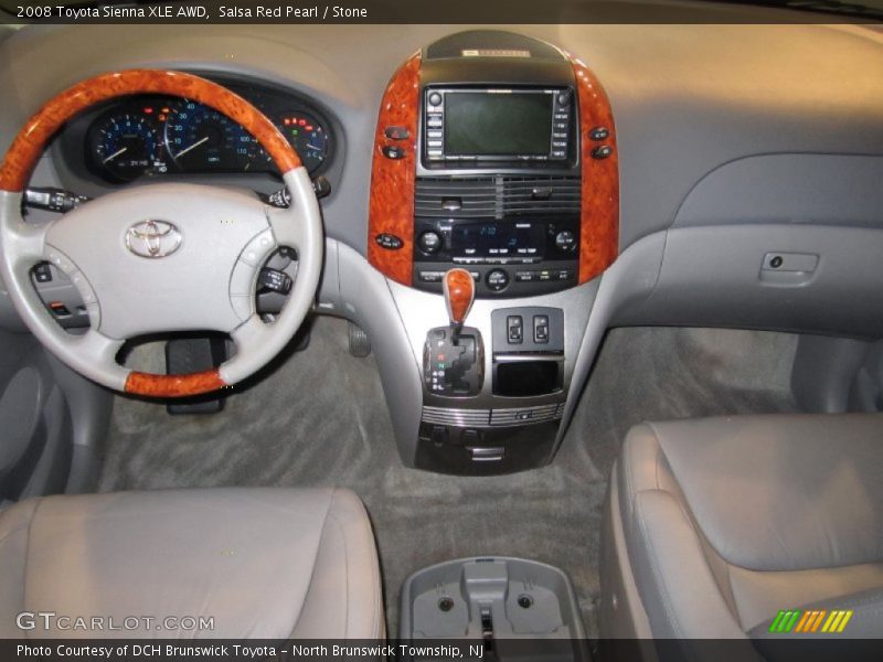 Salsa Red Pearl / Stone 2008 Toyota Sienna XLE AWD