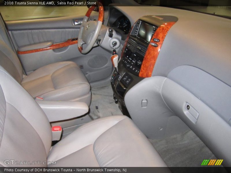 Salsa Red Pearl / Stone 2008 Toyota Sienna XLE AWD