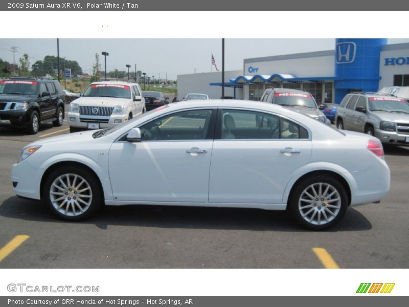 Polar White / Tan 2009 Saturn Aura XR V6
