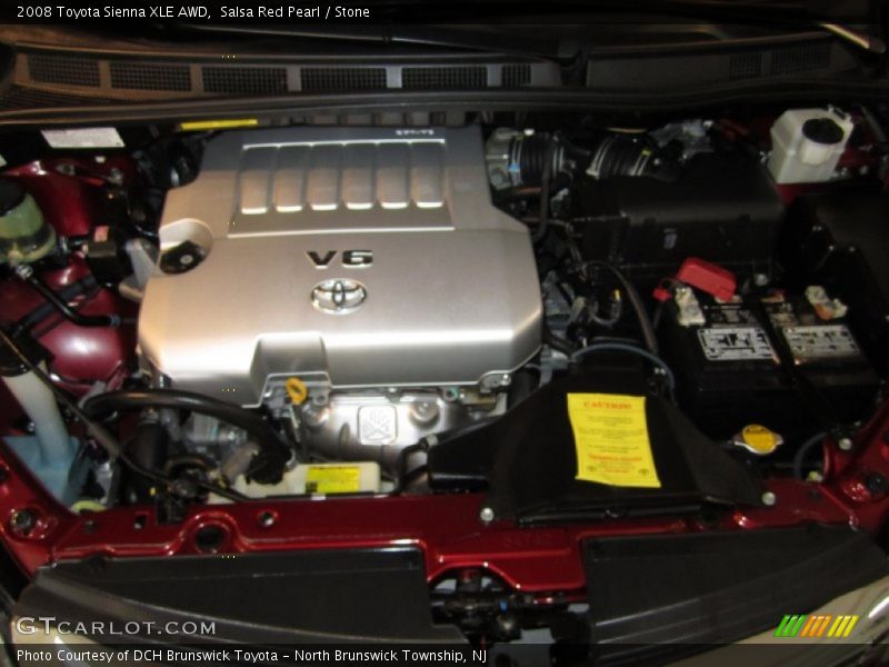 Salsa Red Pearl / Stone 2008 Toyota Sienna XLE AWD