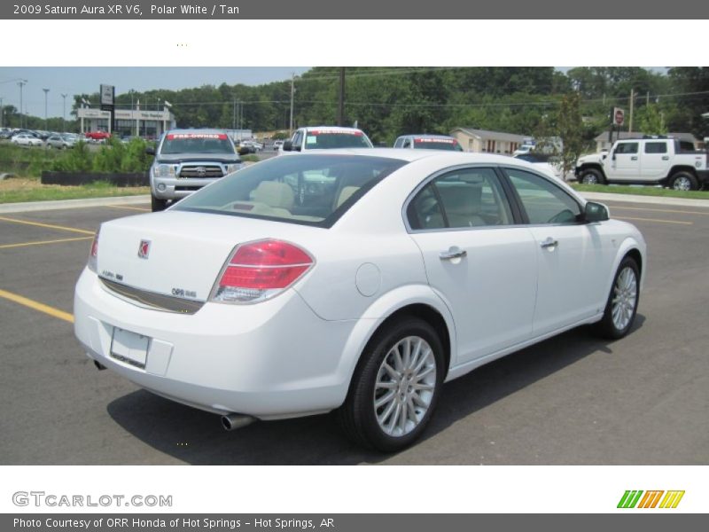 Polar White / Tan 2009 Saturn Aura XR V6