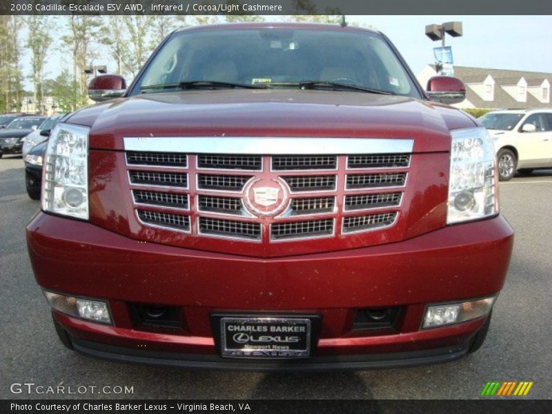 Infrared / Cocoa/Light Cashmere 2008 Cadillac Escalade ESV AWD