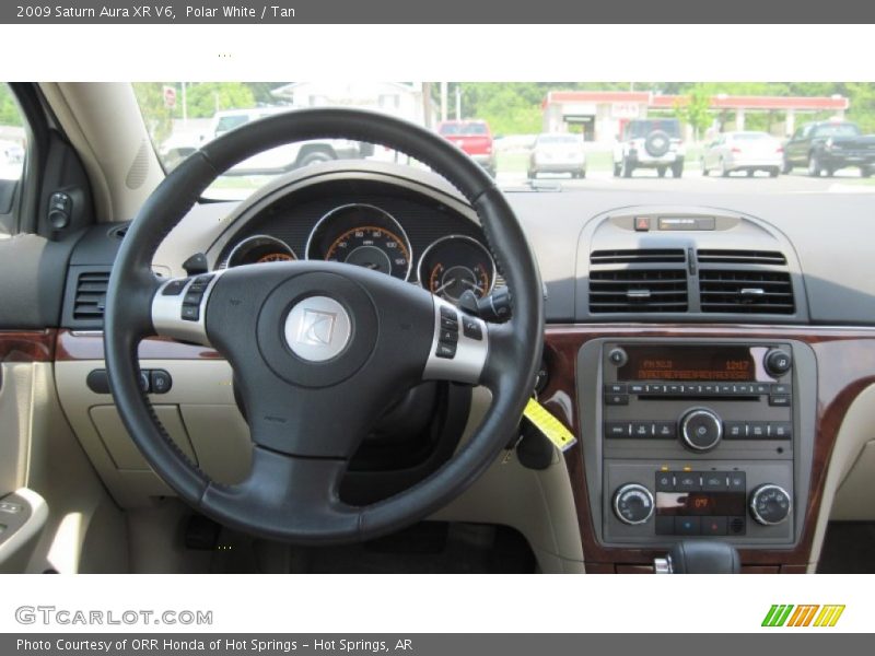 Polar White / Tan 2009 Saturn Aura XR V6