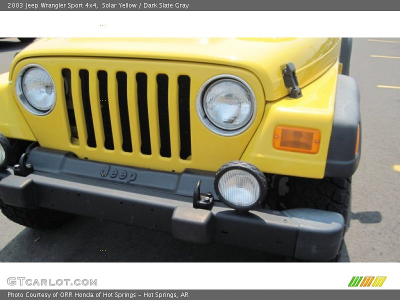 Solar Yellow / Dark Slate Gray 2003 Jeep Wrangler Sport 4x4