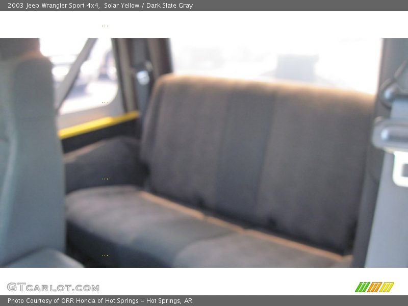 Solar Yellow / Dark Slate Gray 2003 Jeep Wrangler Sport 4x4