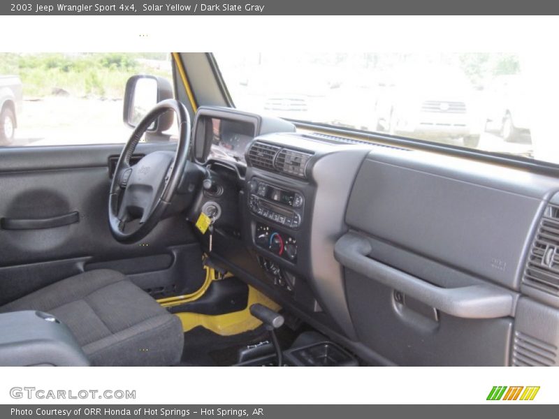 Solar Yellow / Dark Slate Gray 2003 Jeep Wrangler Sport 4x4