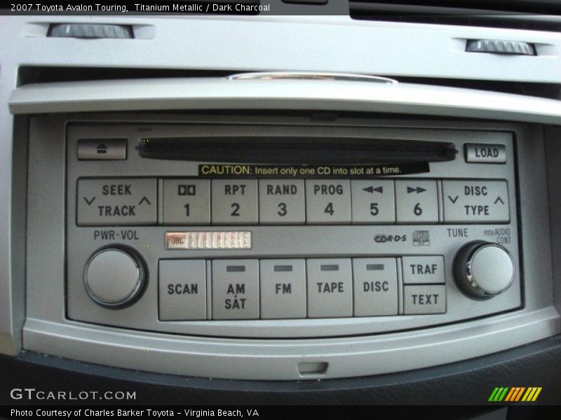 Titanium Metallic / Dark Charcoal 2007 Toyota Avalon Touring