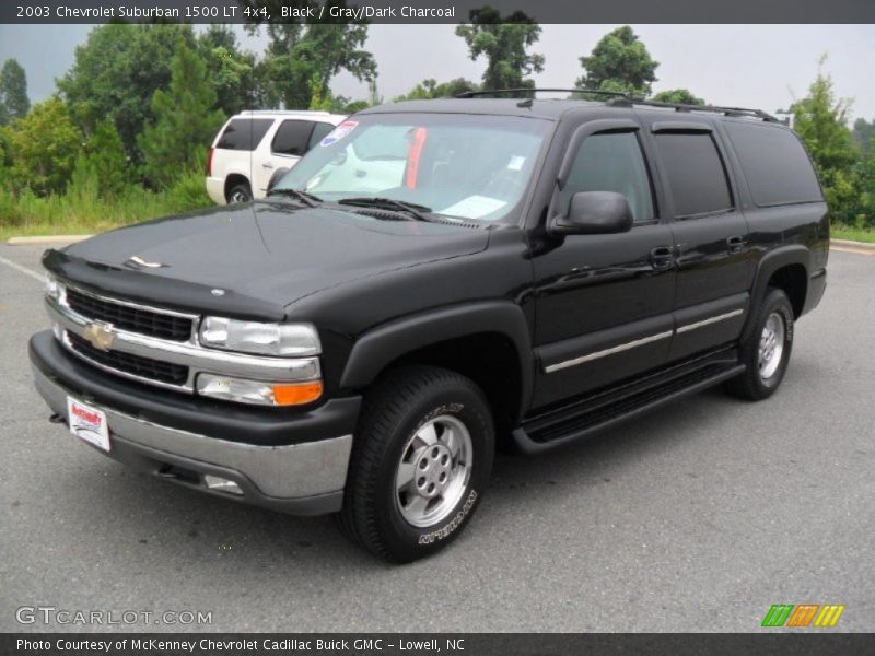 Black / Gray/Dark Charcoal 2003 Chevrolet Suburban 1500 LT 4x4