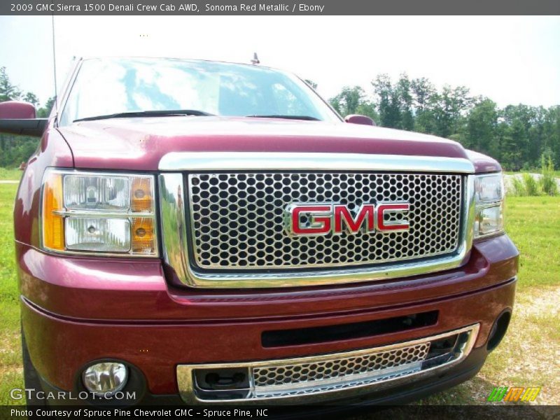 Sonoma Red Metallic / Ebony 2009 GMC Sierra 1500 Denali Crew Cab AWD