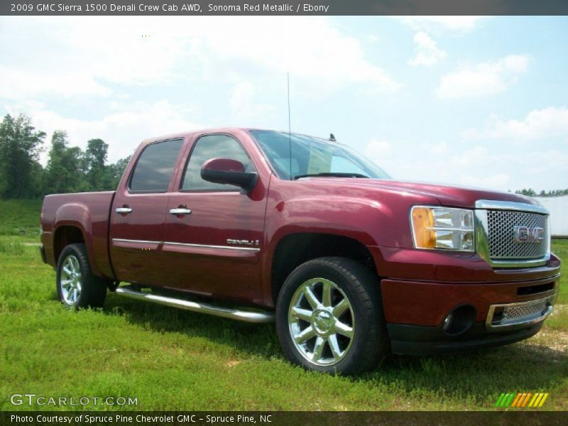 Sonoma Red Metallic / Ebony 2009 GMC Sierra 1500 Denali Crew Cab AWD