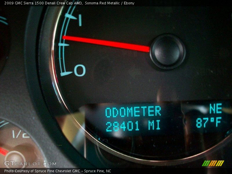 Sonoma Red Metallic / Ebony 2009 GMC Sierra 1500 Denali Crew Cab AWD