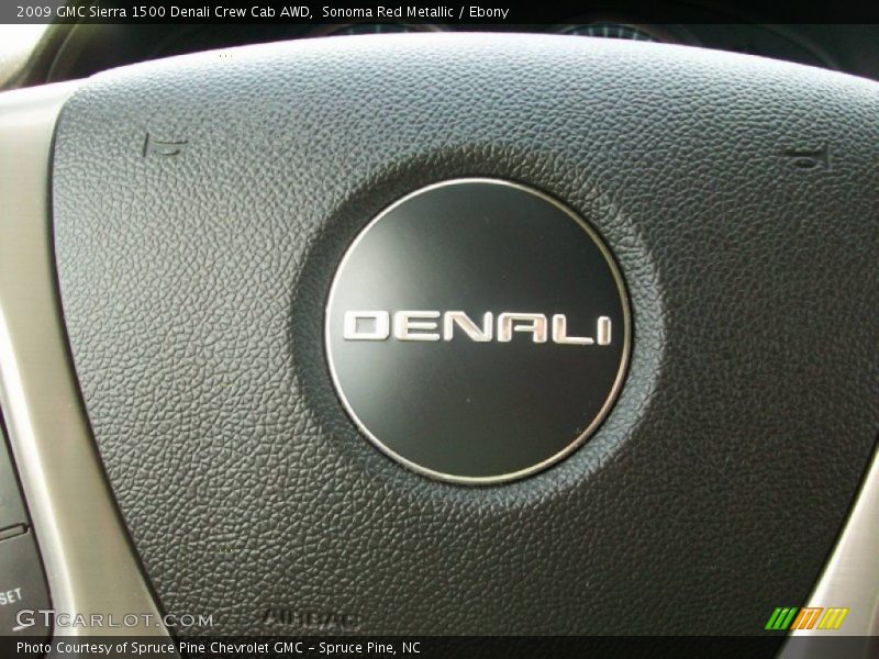 Sonoma Red Metallic / Ebony 2009 GMC Sierra 1500 Denali Crew Cab AWD