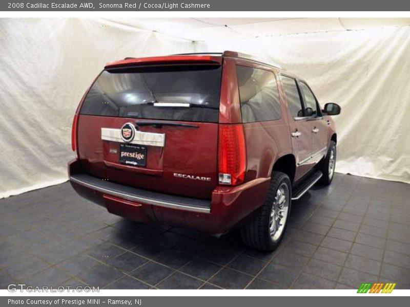 Sonoma Red / Cocoa/Light Cashmere 2008 Cadillac Escalade AWD