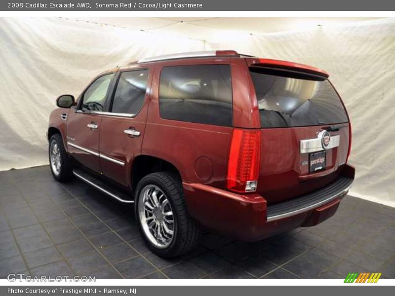 Sonoma Red / Cocoa/Light Cashmere 2008 Cadillac Escalade AWD