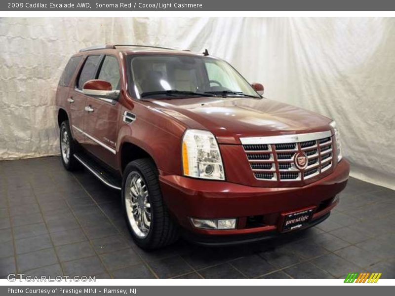 Sonoma Red / Cocoa/Light Cashmere 2008 Cadillac Escalade AWD